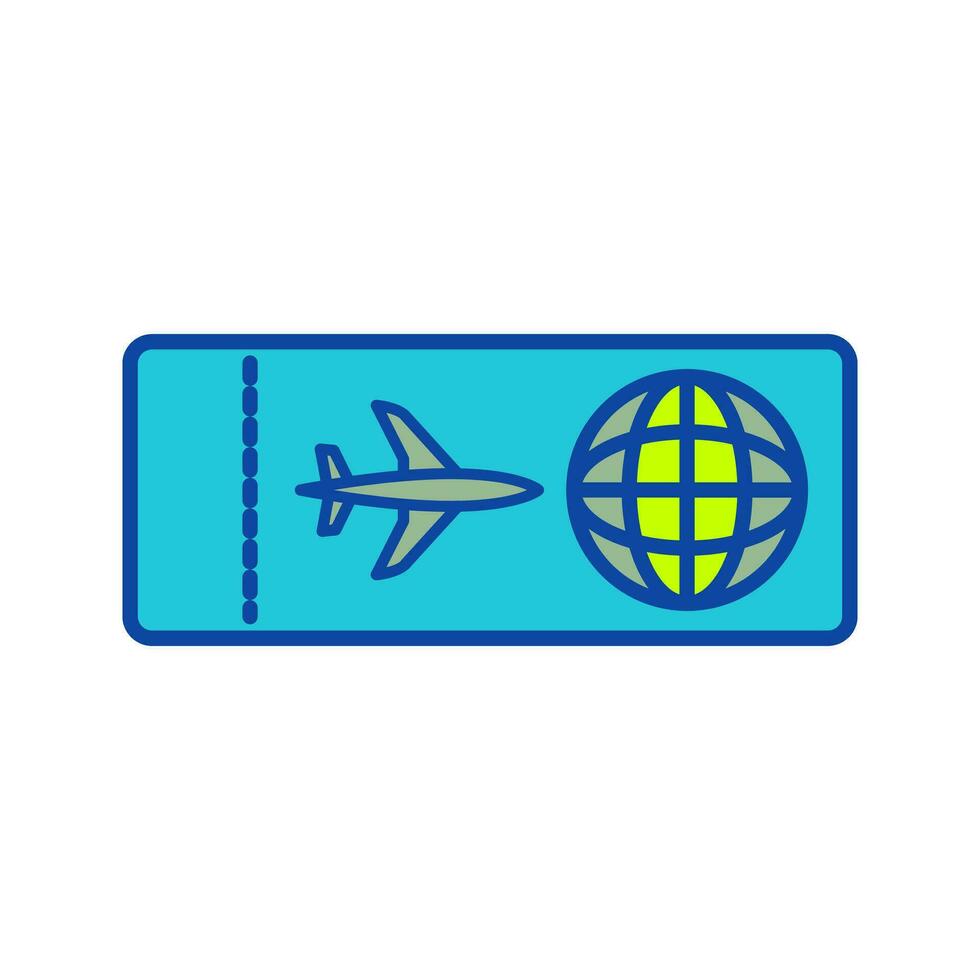 Plane Tickets Vector Icon