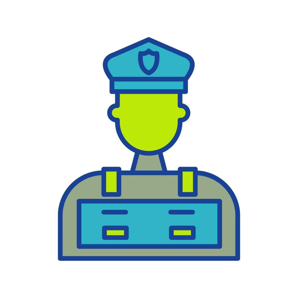 Police Man Vector Icon