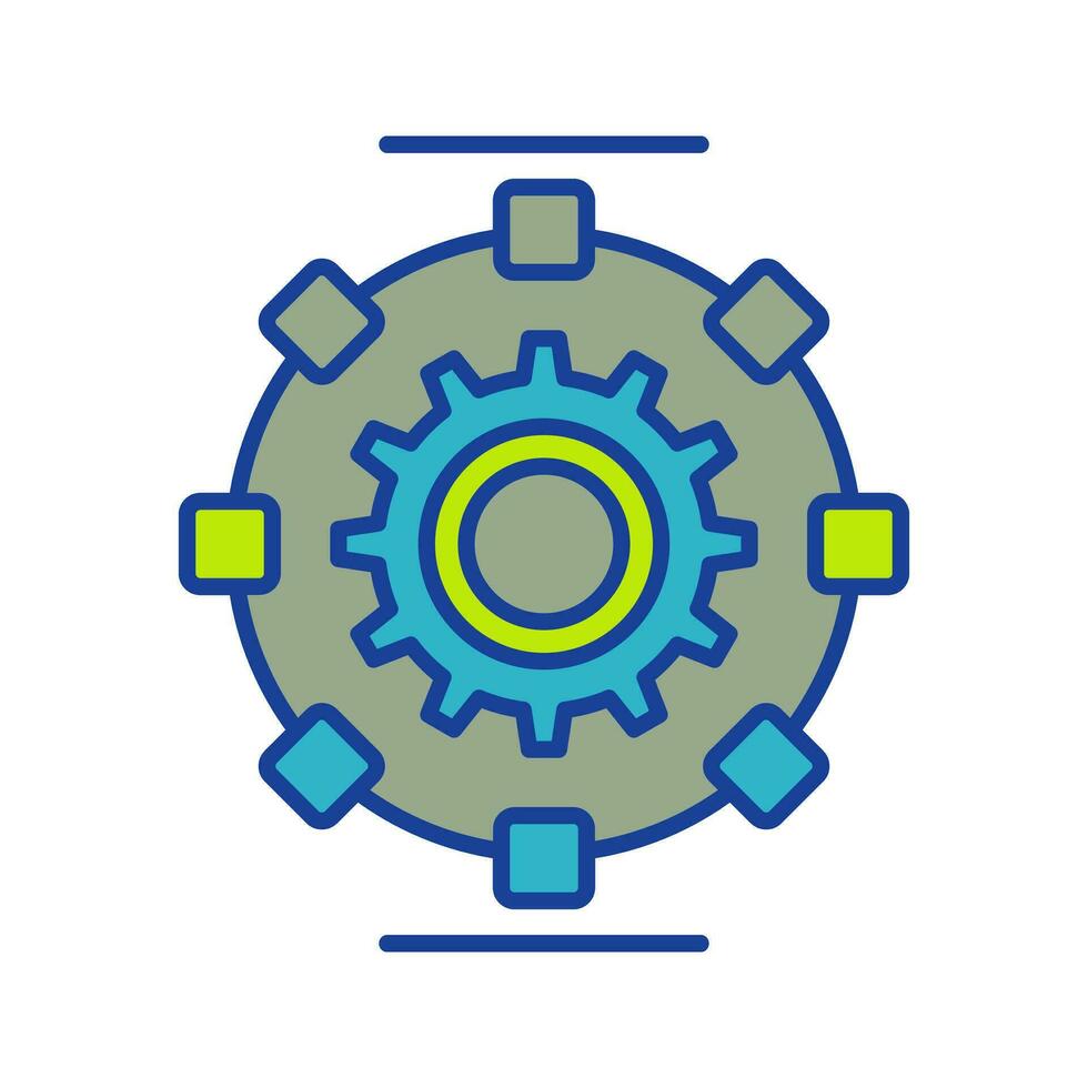 Automated Process Vector Icon
