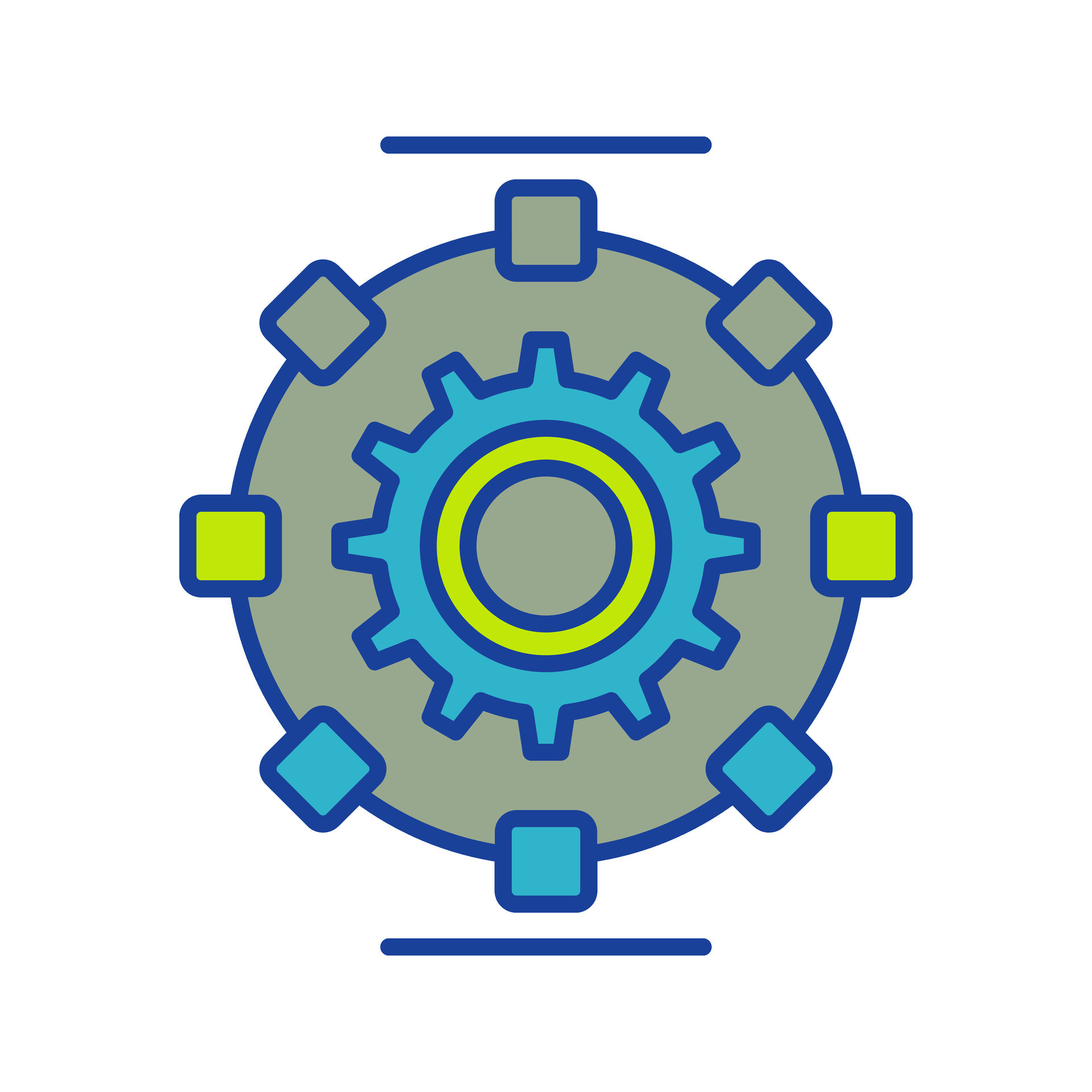 Automated Process Vector Icon 31386114 Vector Art at Vecteezy