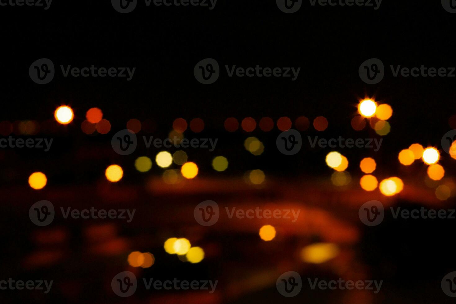 Bokeh blurred background of light Take photos from the sky and the LED screen can be used as a background or in various technical applications. Available in a variety of colors blue, green, red, purp