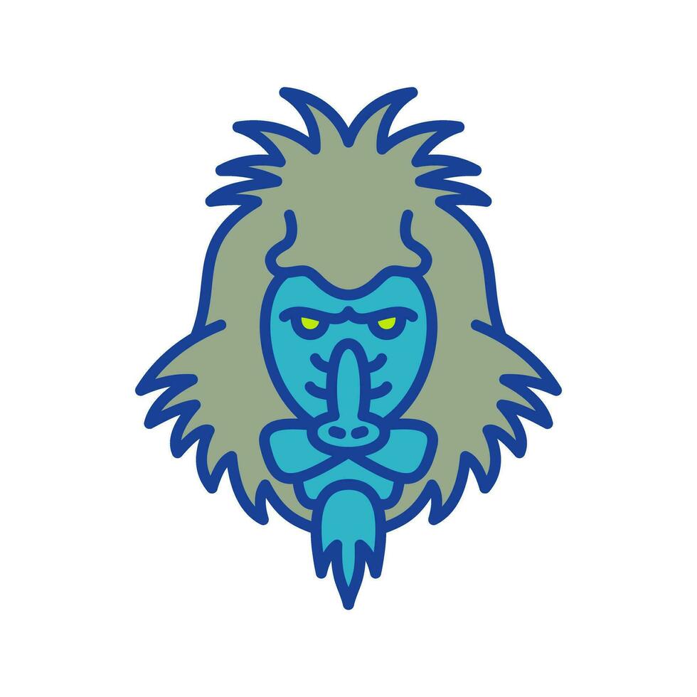 Mandrill Vector Icon