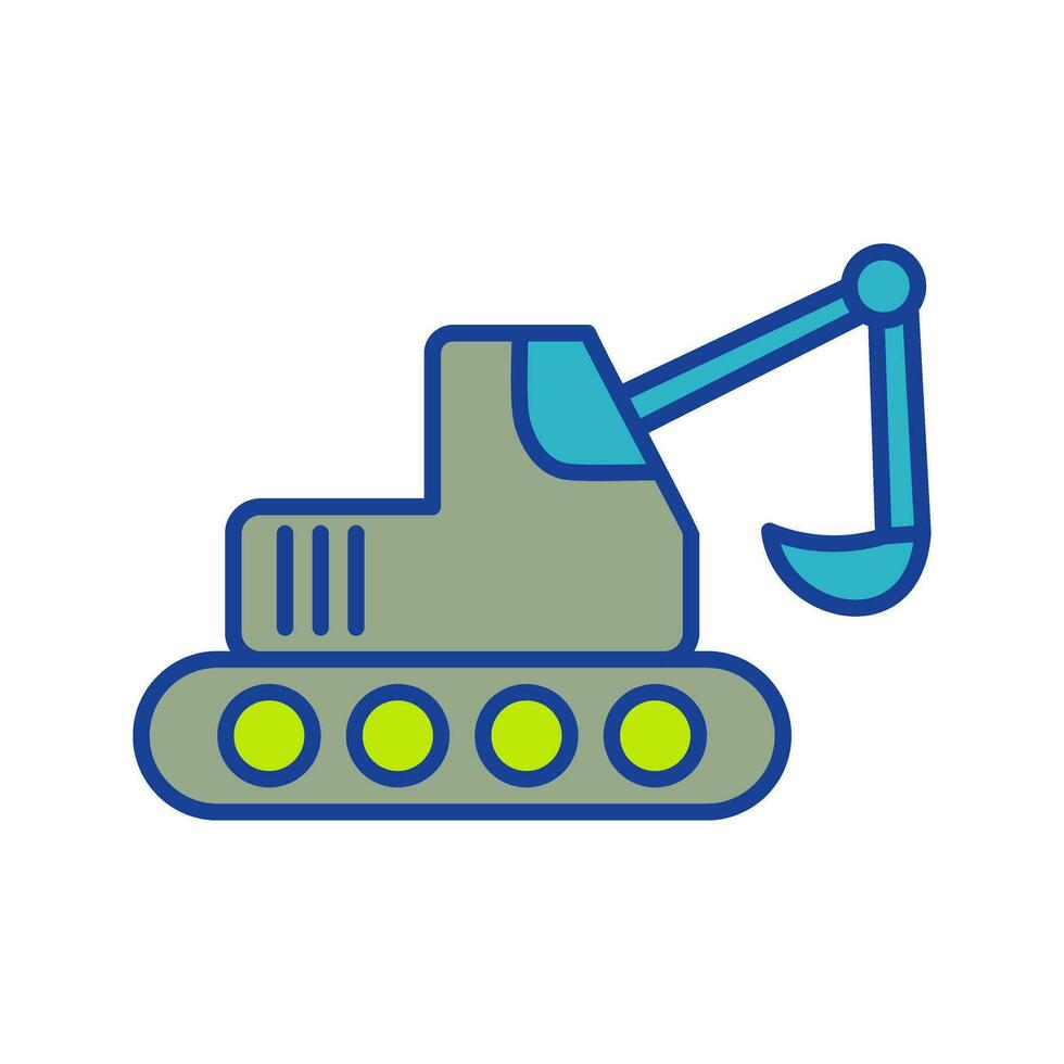 Escavator Vector Icon
