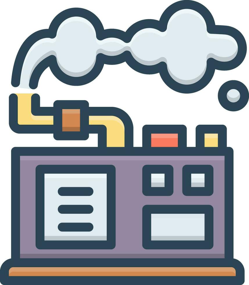 color icon for carbon vector