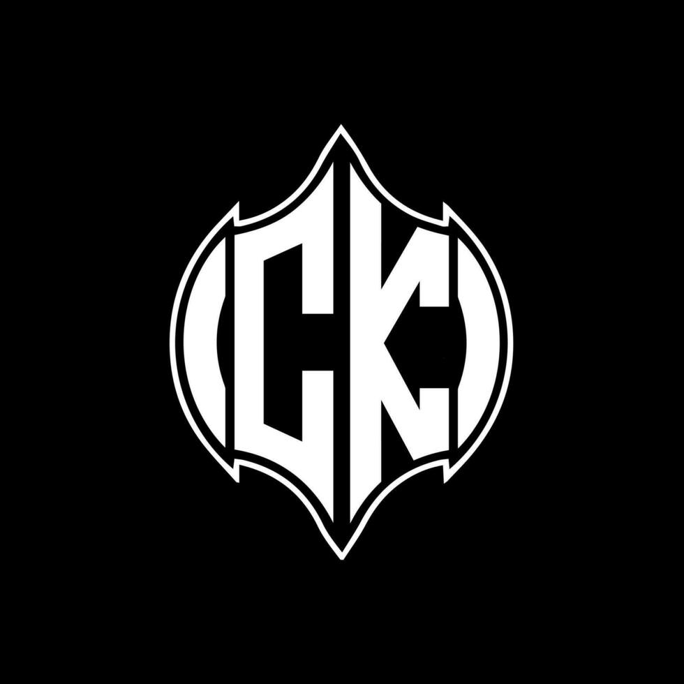 CK letter logo. CK creative monogram initials letter logo concept. CK Unique modern flat abstract vector letter logo design.