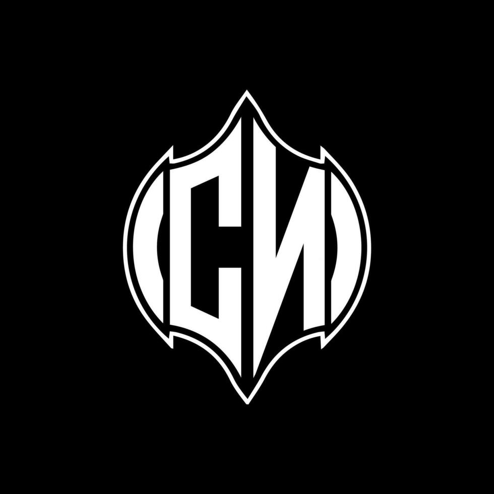 CN letter logo. CN creative monogram initials letter logo concept. CN Unique modern flat abstract vector letter logo design.