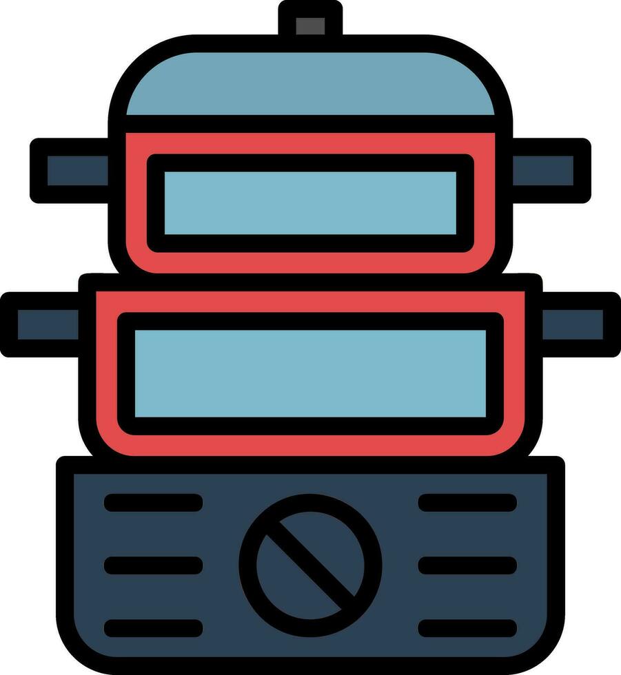 Steamer Vector Icon Design