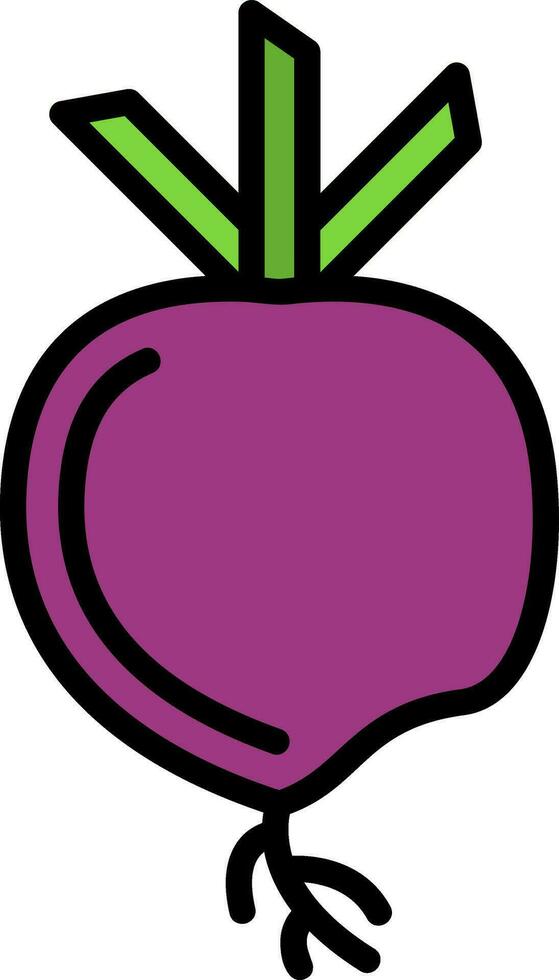 Turnip Vector Icon Design