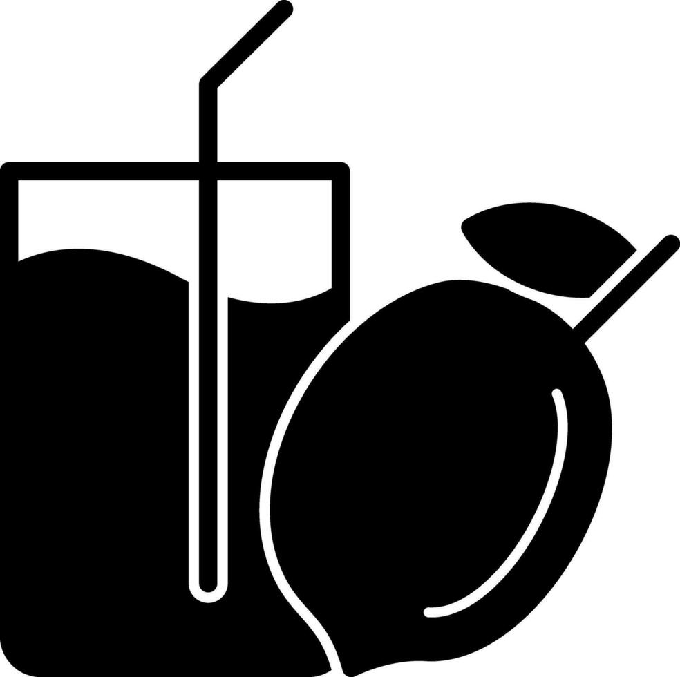 Lemon Juice Vector Icon Design