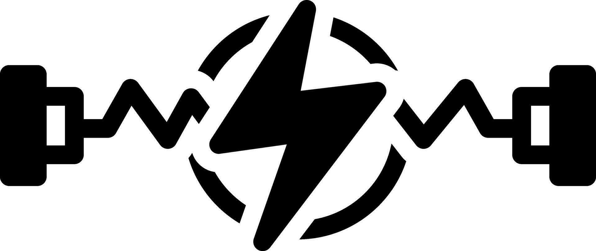 solid icon for voltage vector