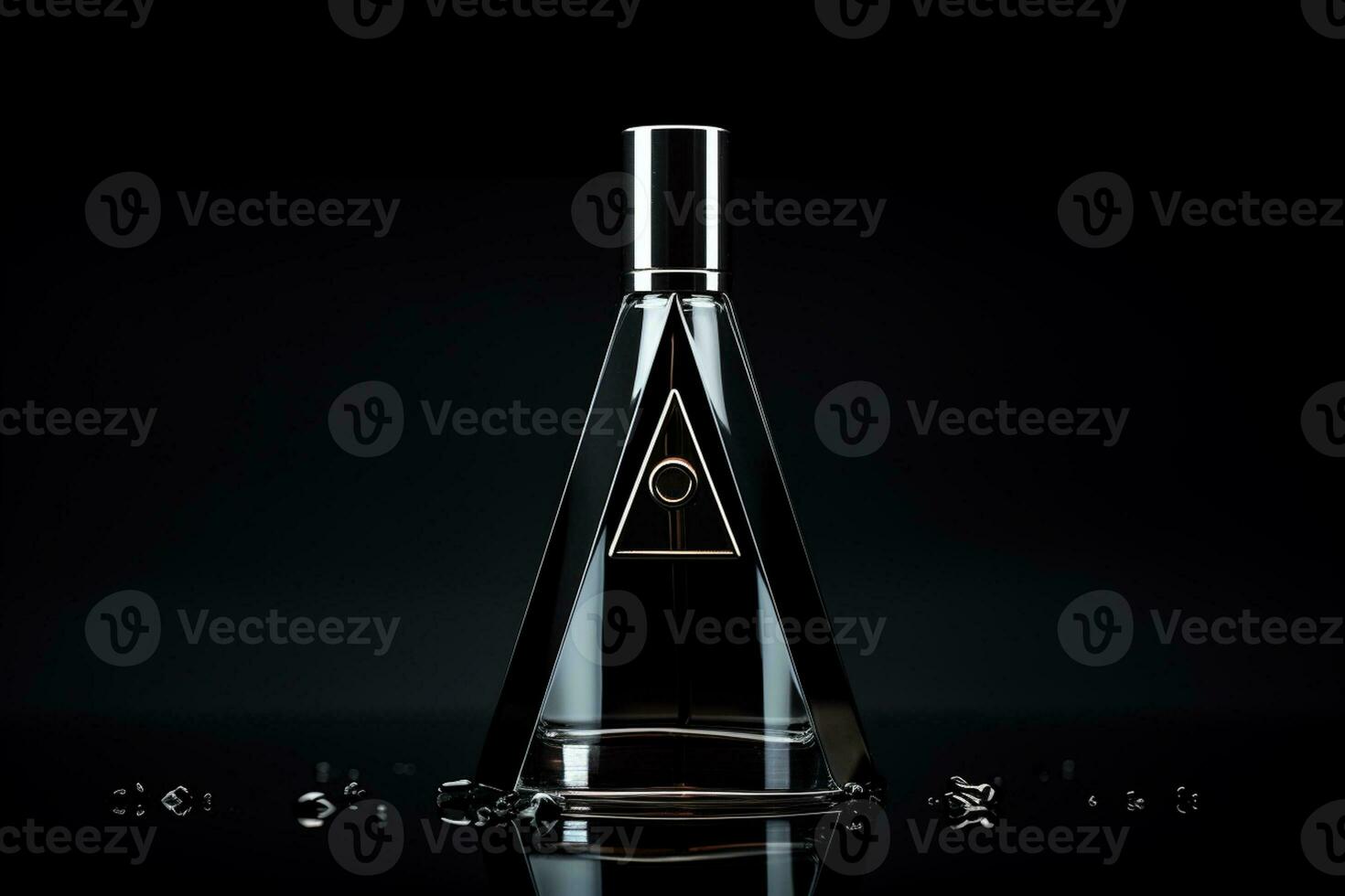 Mockup of elegant dropper bottle on a minimalist studio background photo