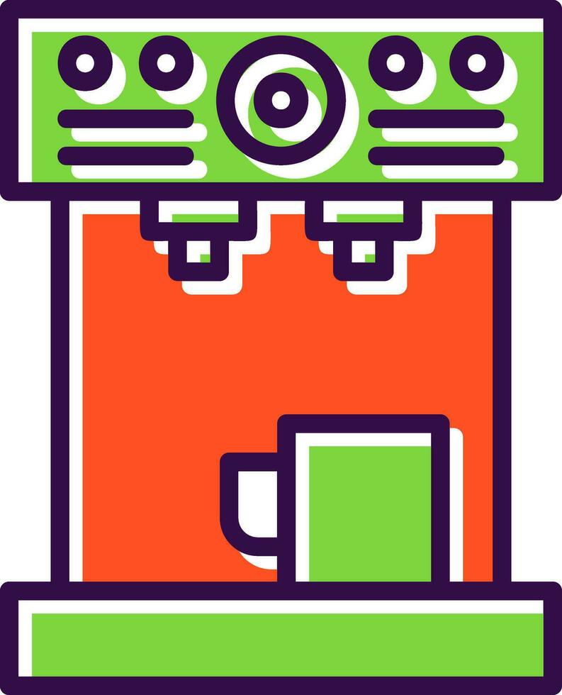 diseño de icono de vector de máquina de café