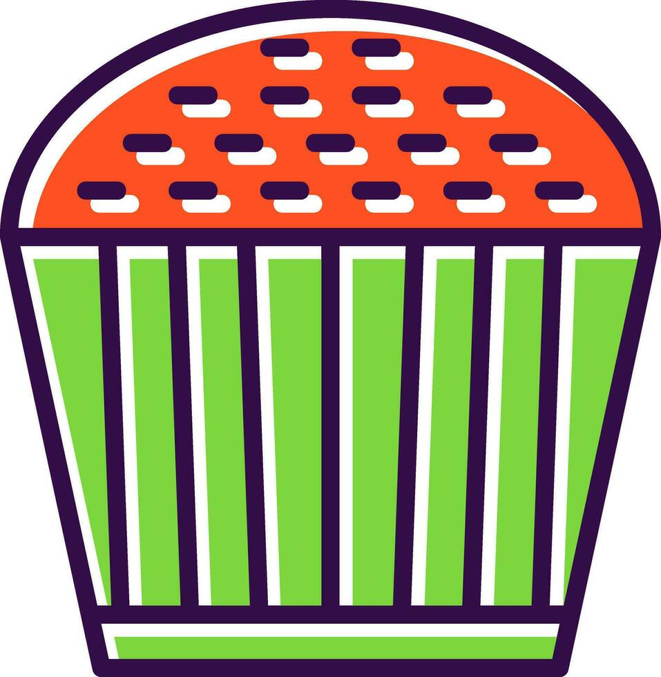 diseño de icono de vector de cupcake