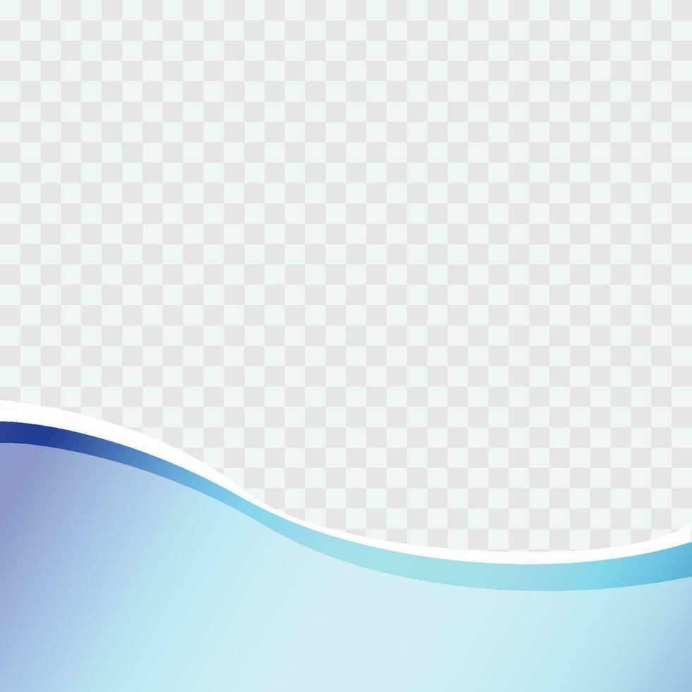 Vector blue wavy background template