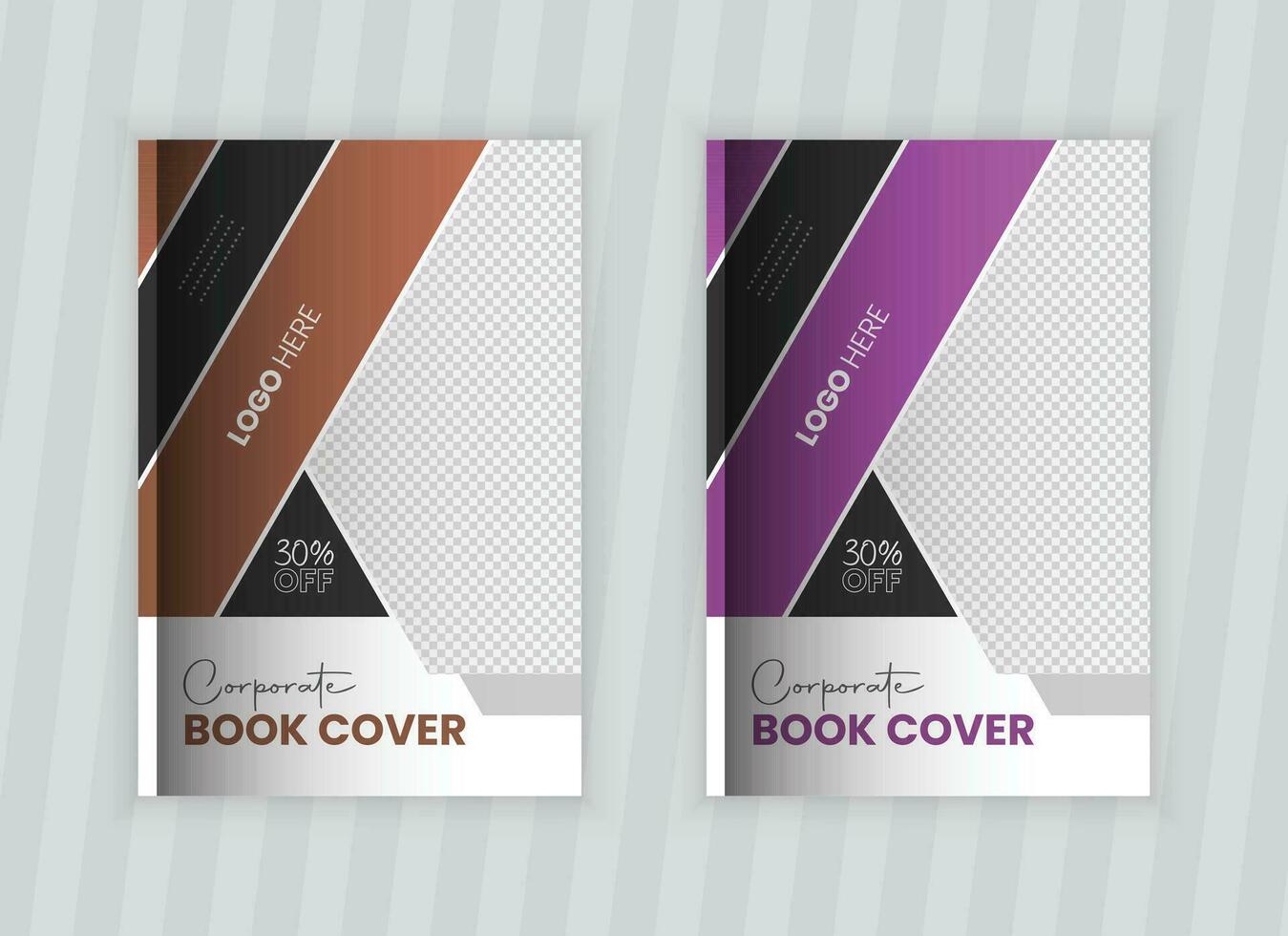 professional book cover design and Corporate annual report cover template vector