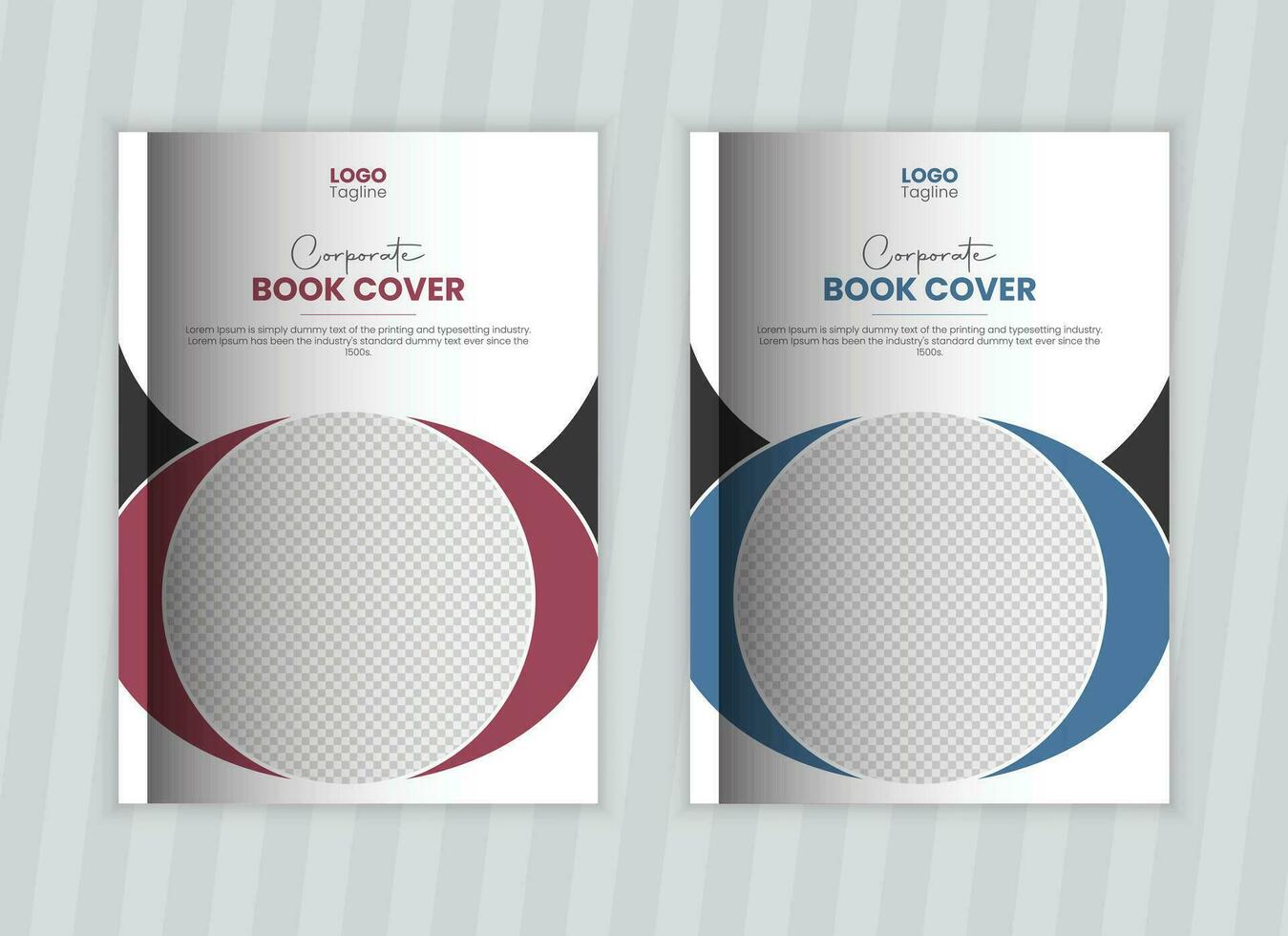 professional book cover design and Corporate annual report cover template vector