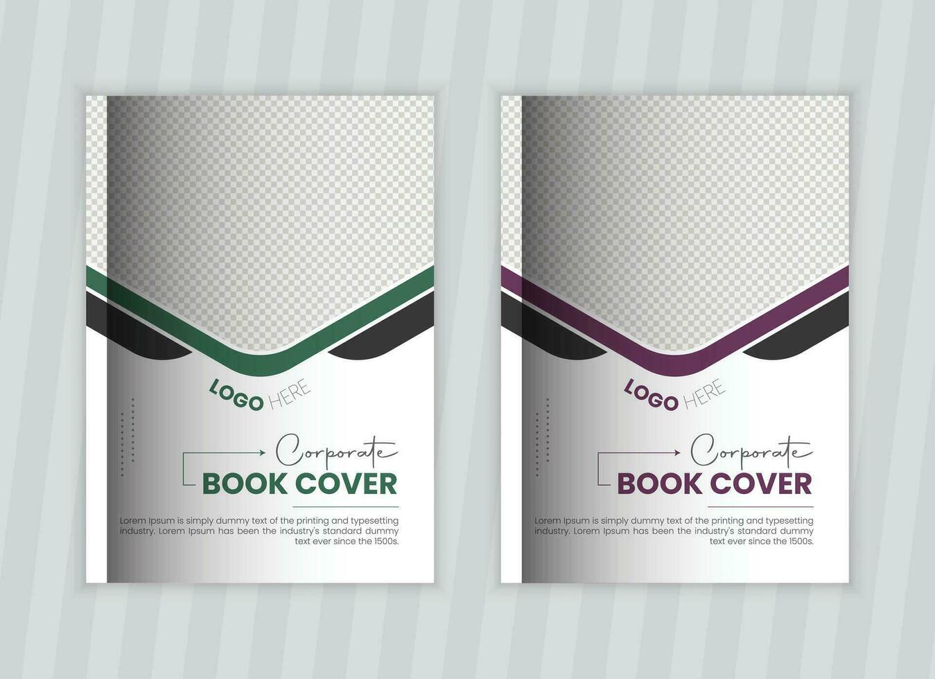 professional book cover design and Corporate annual report cover template vector