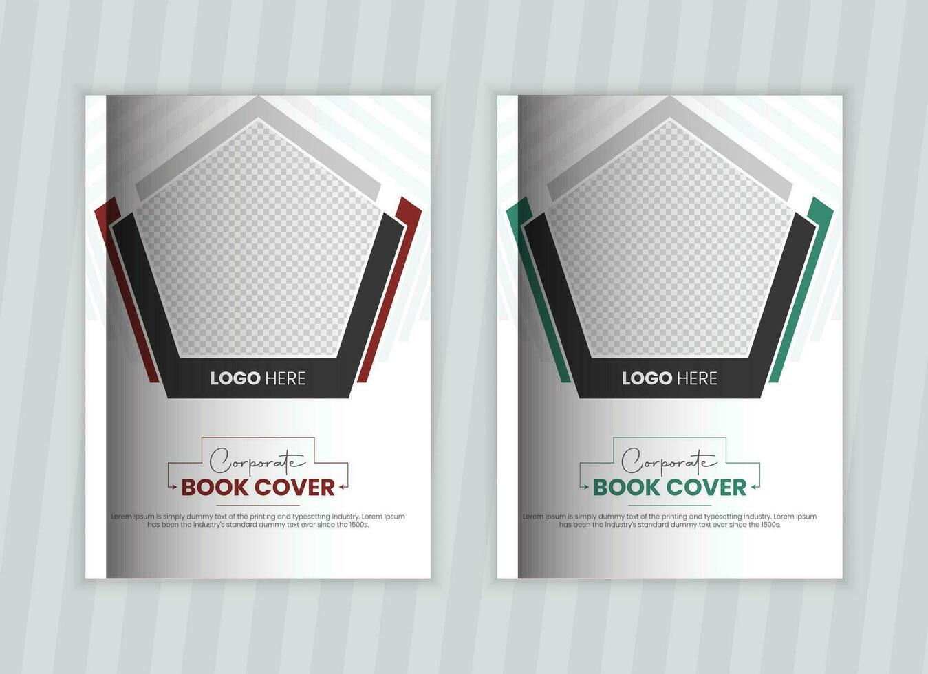 professional book cover design and Corporate annual report cover template vector