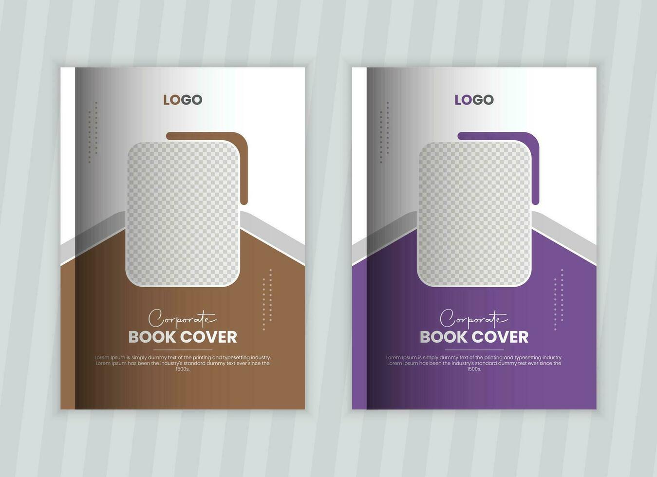 professional book cover design and Corporate annual report cover template vector