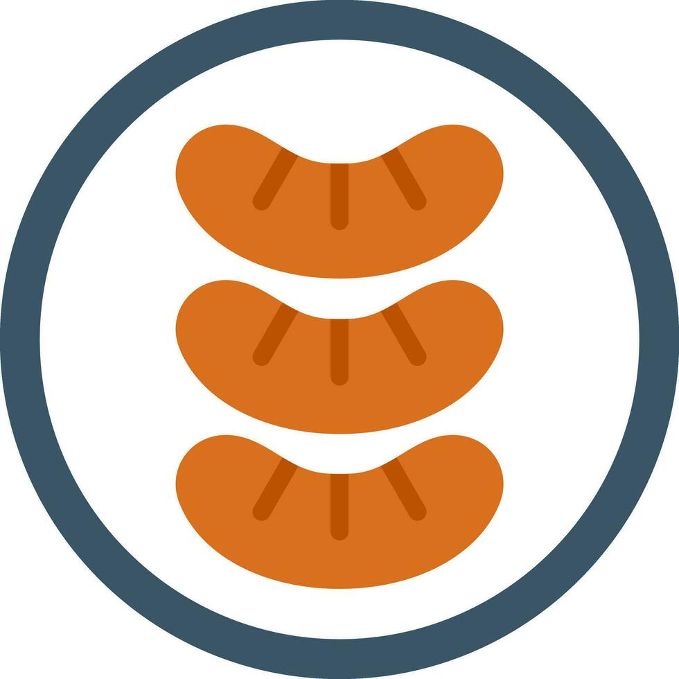 Sausage Vector Icon Design