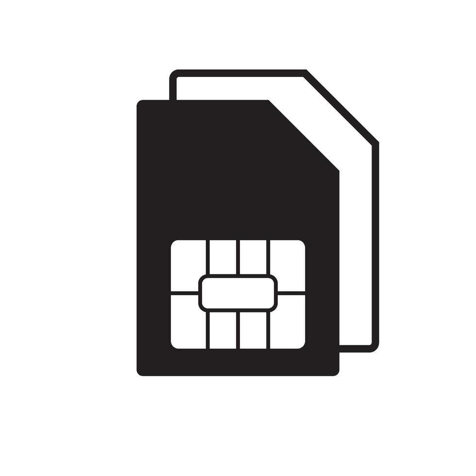 sim card icon vector