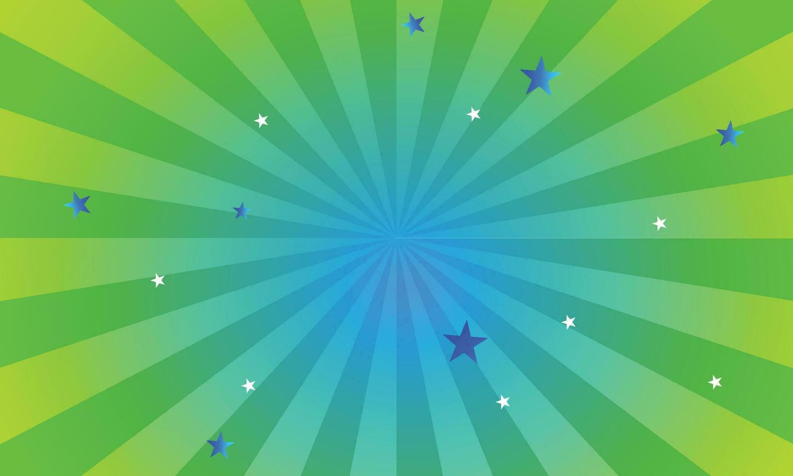 Vector gradient background with star and rays