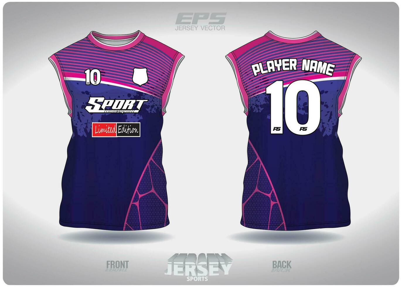 EPS jersey sports shirt vector.pink purple marble pattern design, illustration, textile background for sleeveless shirt sports t-shirt, football jersey sleeveless shirt vector