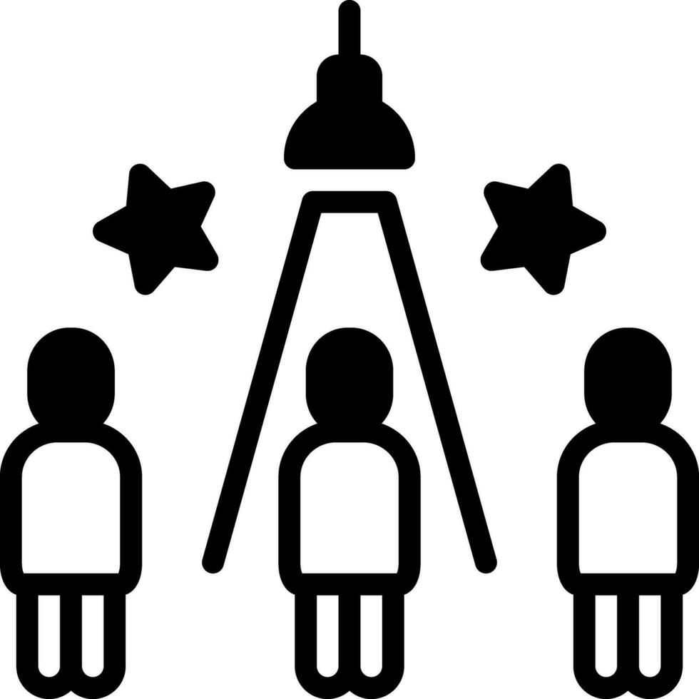 solid icon for chosen vector