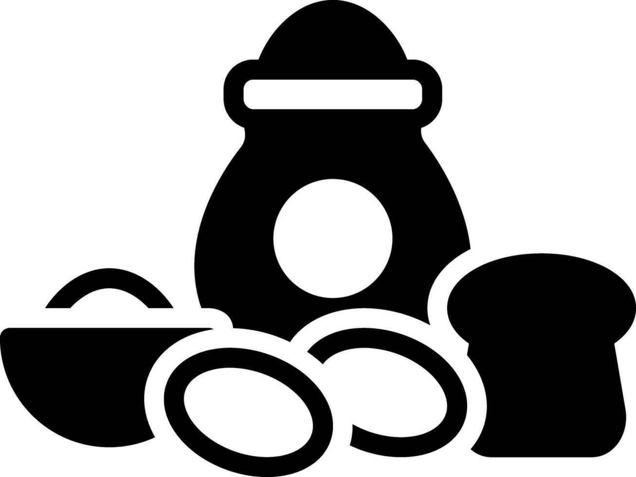 solid icon for carb vector