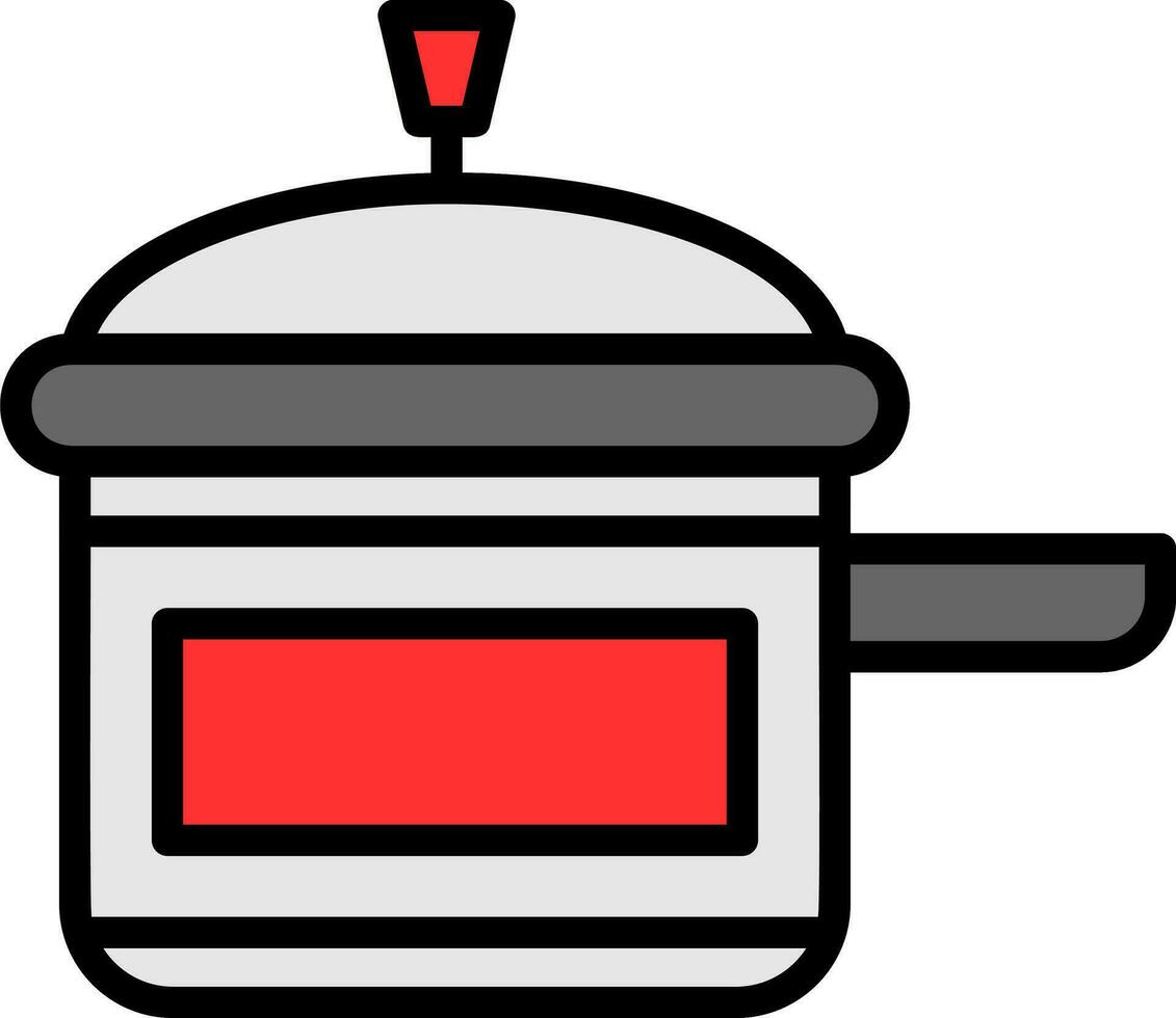 Pressure Cooker Vector Icon Design