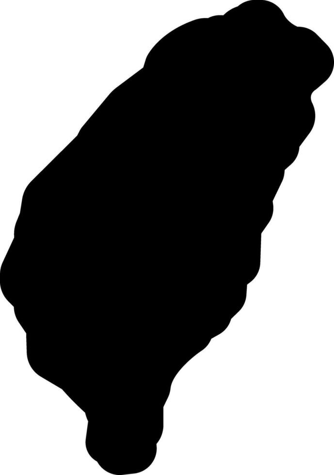solid icon for taiwan vector