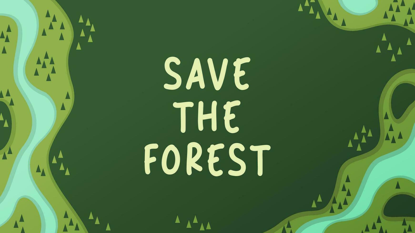 Abstract Rainforest Jungle Paper Cut vector