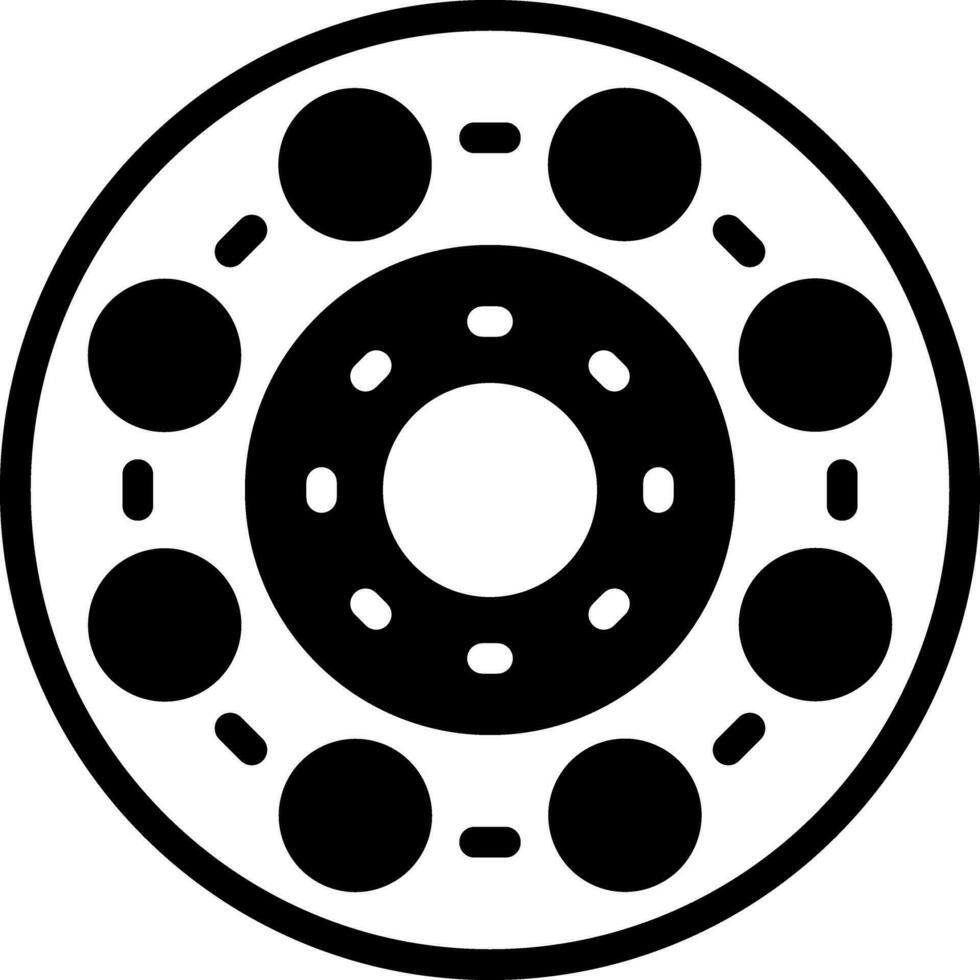 solid icon for bearing vector