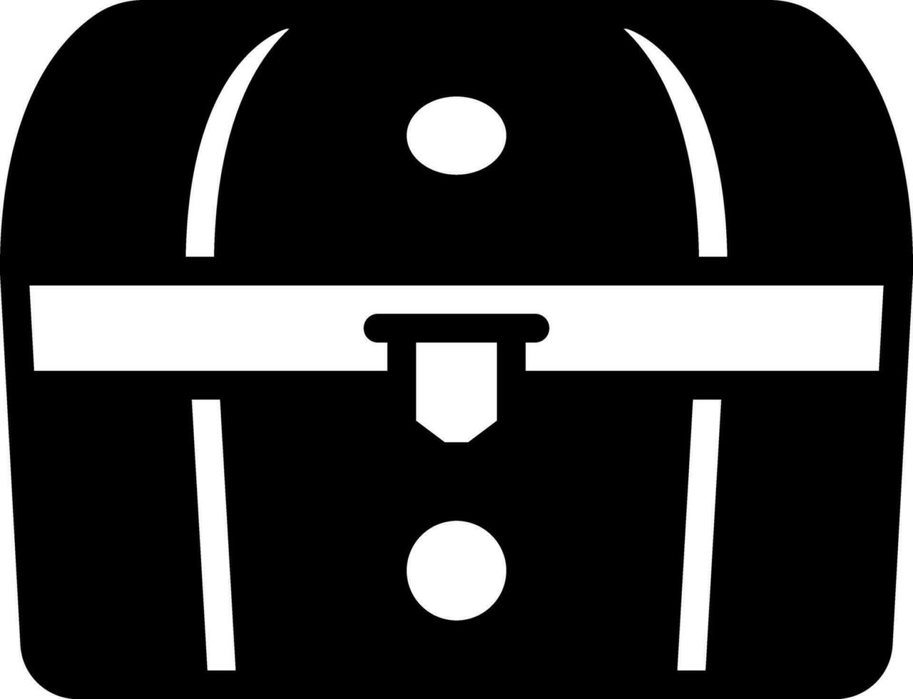 solid icon for chest vector