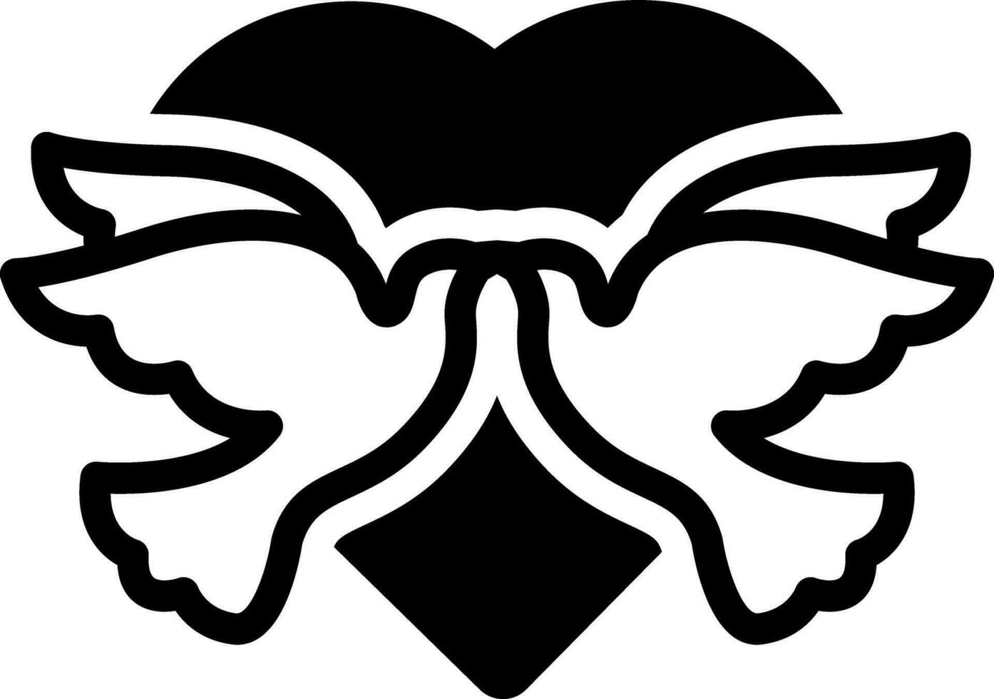 solid icon for loved vector