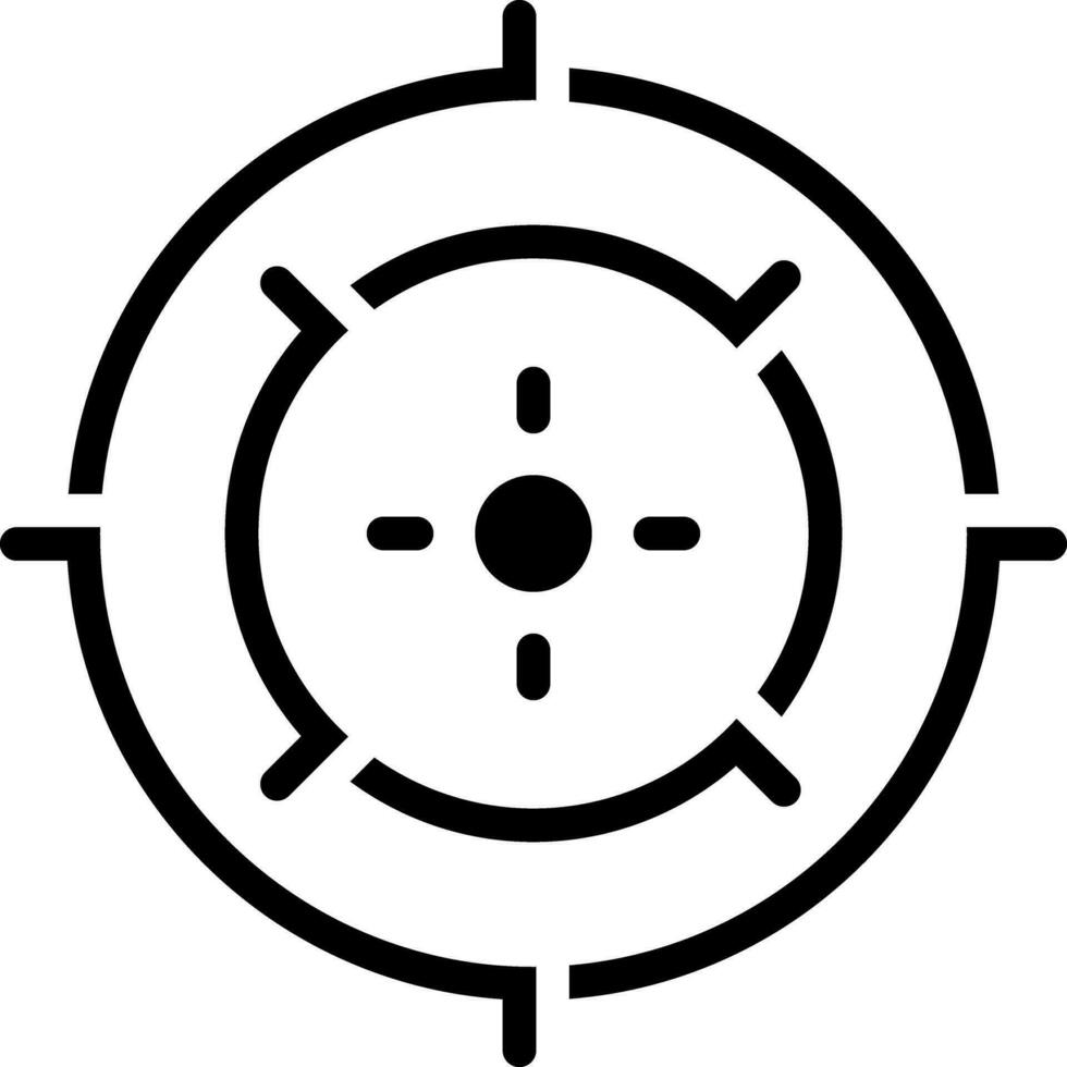 solid icon for precision vector