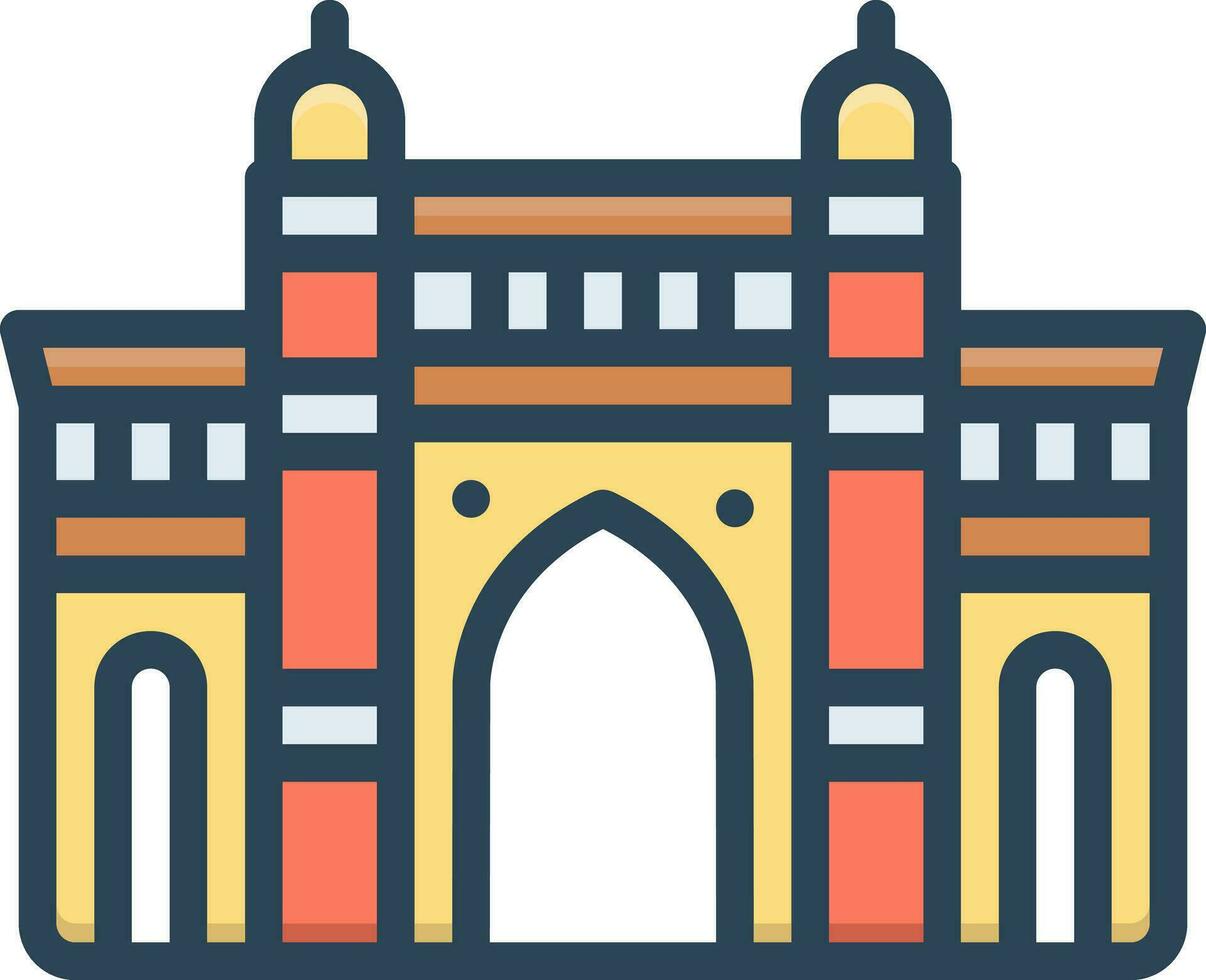 color icon for historical vector