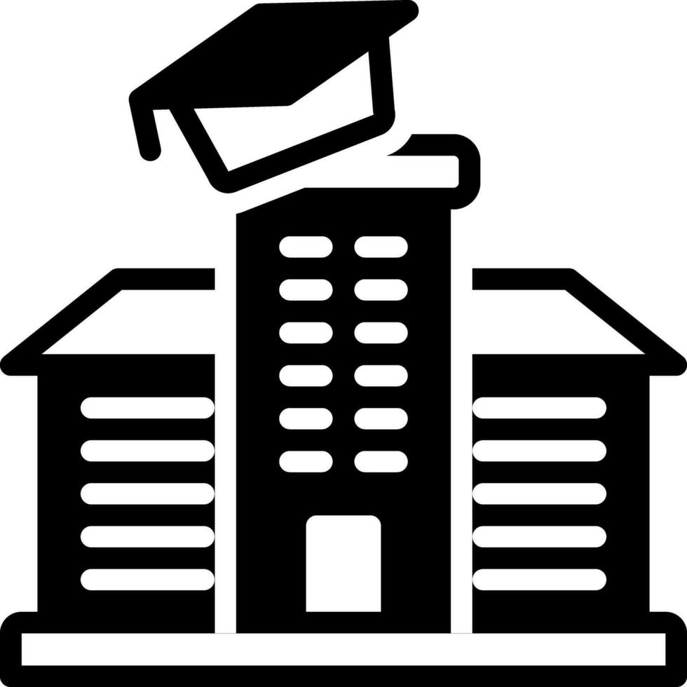 solid icon for academy vector