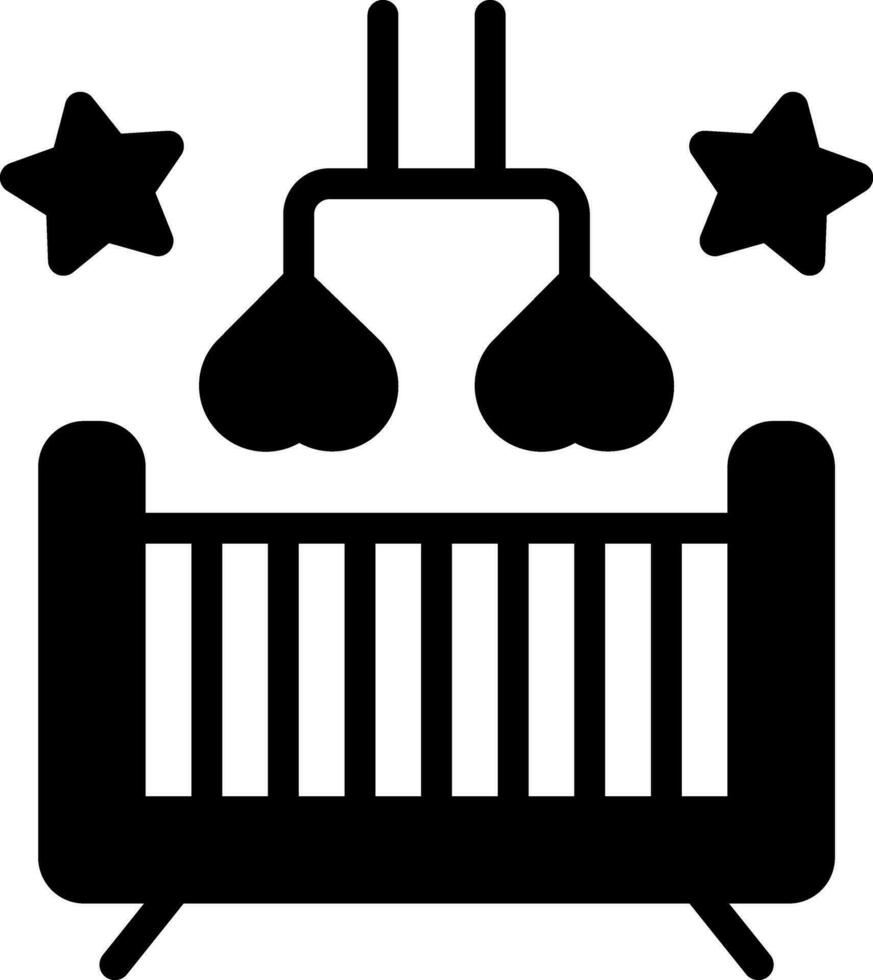 solid icon for nursery vector