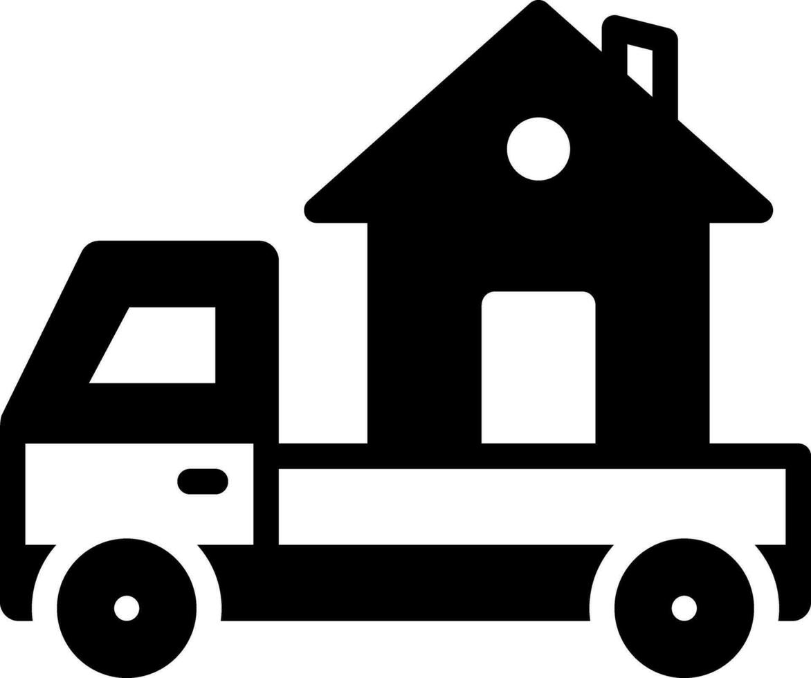 solid icon for movers vector