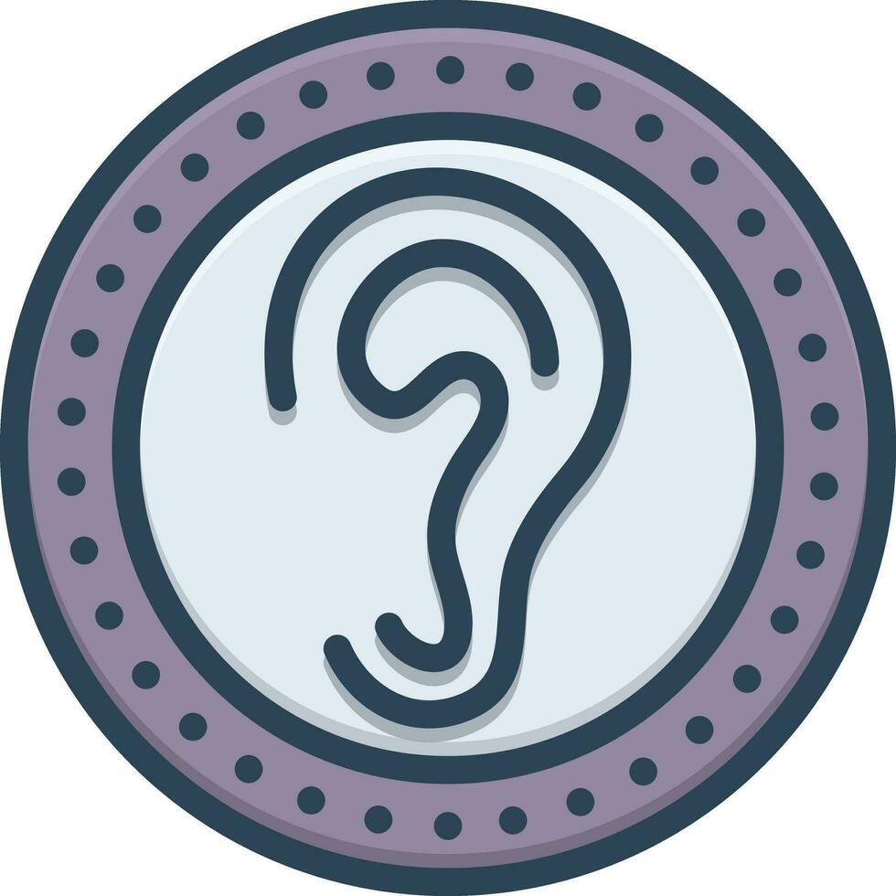 color icon for hear vector