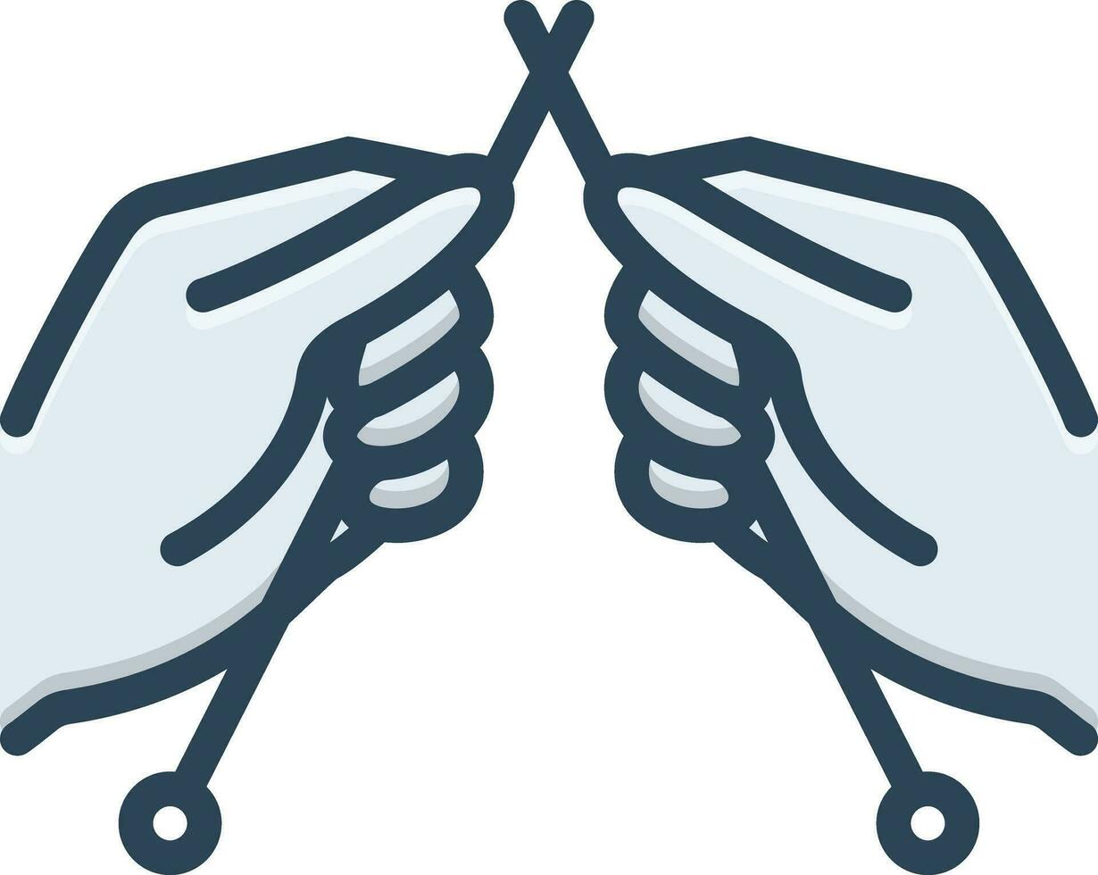 color icon for knit vector