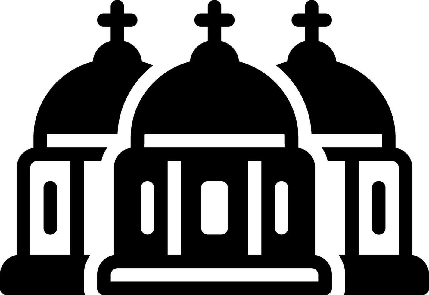 solid icon for greece vector