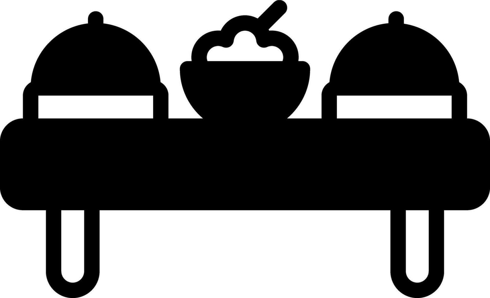 solid icon for cuisine vector