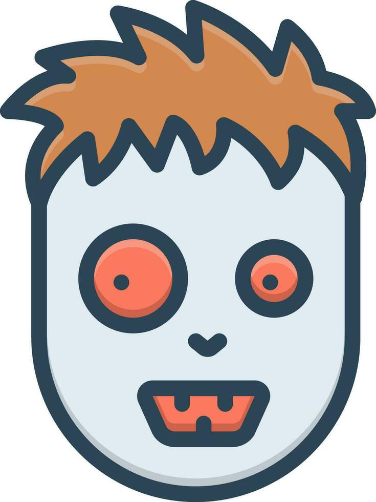 color icon for terrible vector