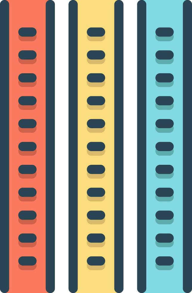 color icon for strips vector