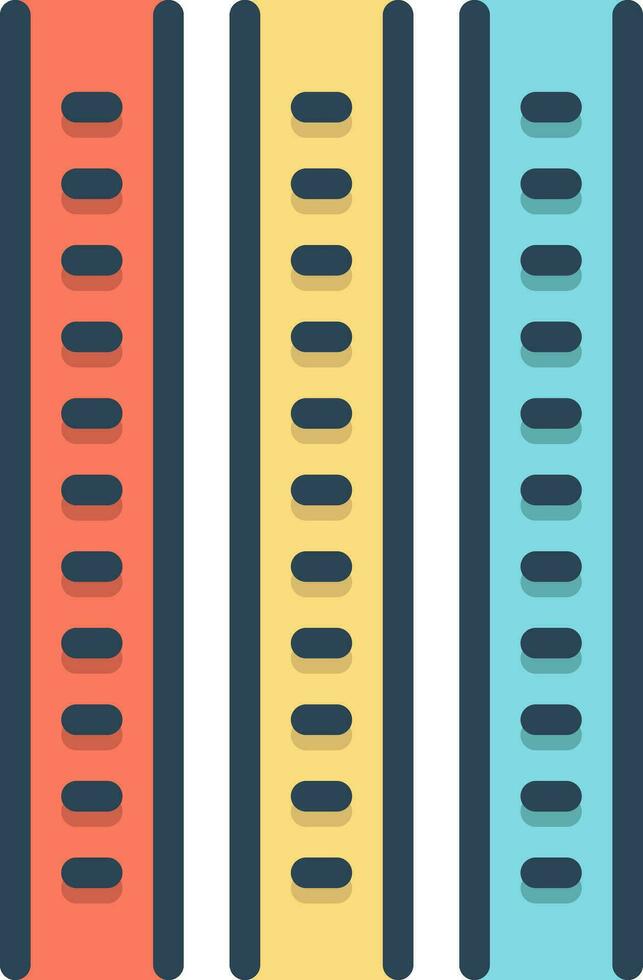 color icon for strips vector