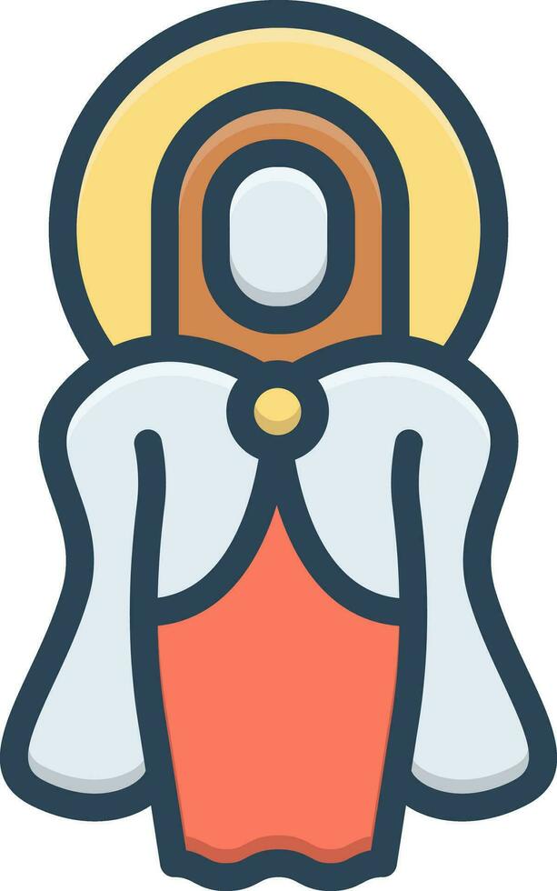 color icon for maria vector