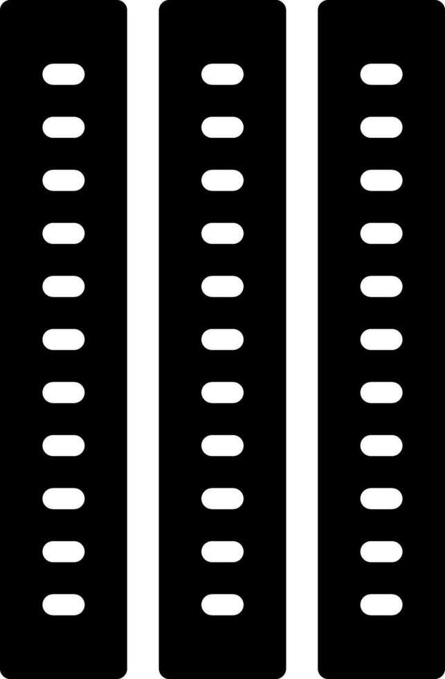 solid icon for strips vector