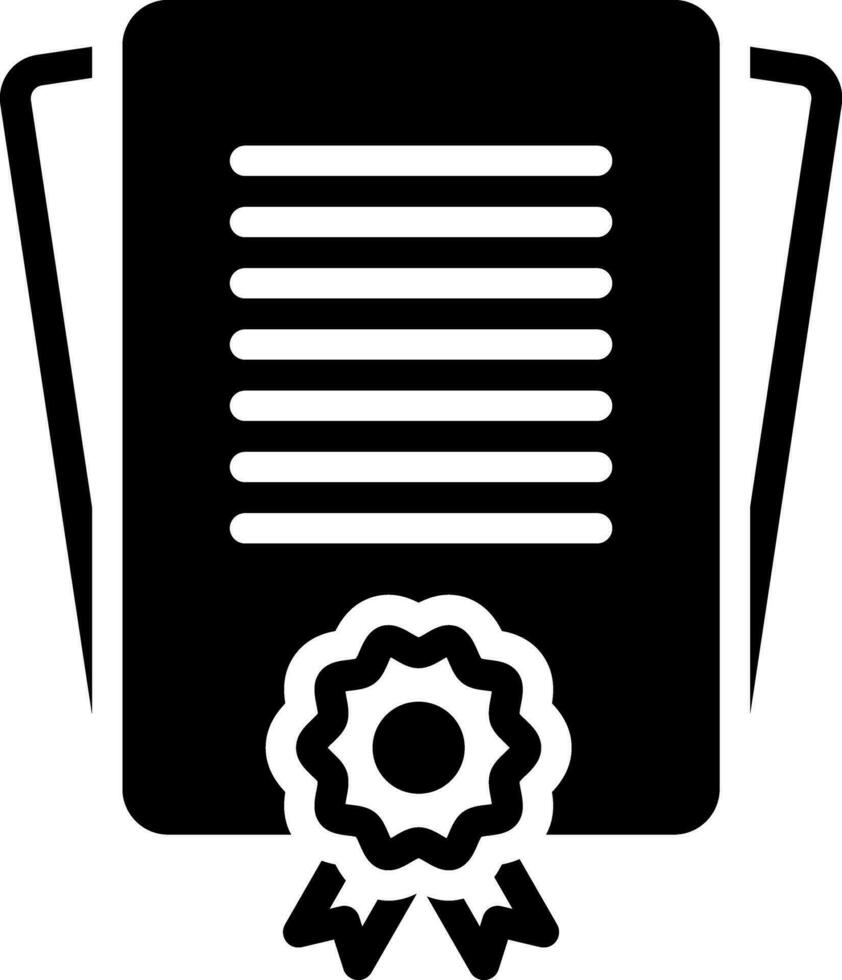 solid icon for license vector
